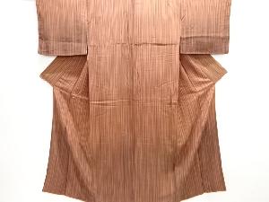 アンティーク　錦紗縞模様着物